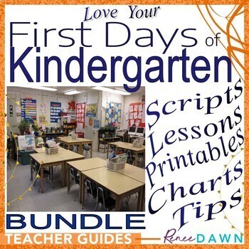 Preview of First Days of Kindergarten - Kindergarten Teacher’s Classroom Guide BUNDLE