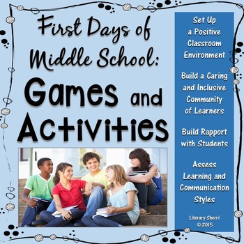 Preview of CLASSROOM MANAGEMENT: First Days of School Games, Activities, Community Building