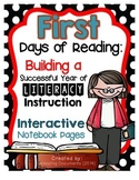 First Days of Reading - Interactive Notebook Pages
