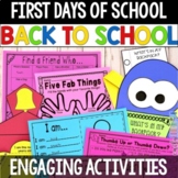 First Day of School Activities | Back to School Activities
