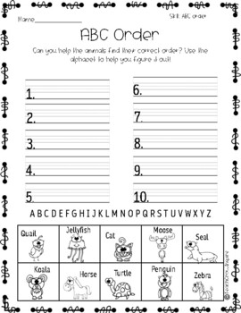 First Days of School: First and Second Grade ELA Activities by ...
