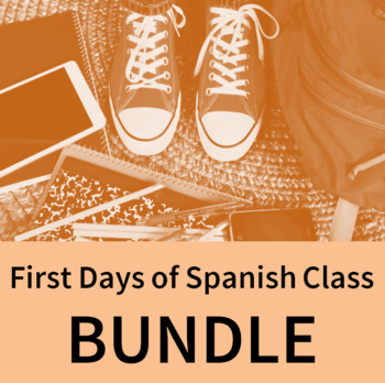 Preview of First Days of Spanish Class BUNDLE