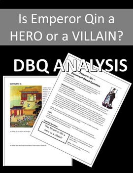 Preview of First Emperor Qin DBQ - Document Based Question Evidence Analysis