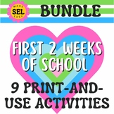 First 2 Weeks Activity Bundle- Middle High School- Social 