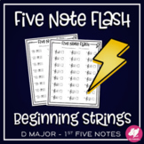 D Major First Five Notes: ORCHESTRA - Speed Note Naming fo