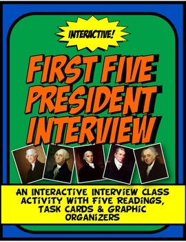 Preview of First Five President Talk Show Interview Class Activity with Readings