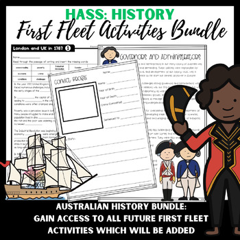 Preview of First Fleet Activities Bundle | Colonisation | Australian History | Convicts