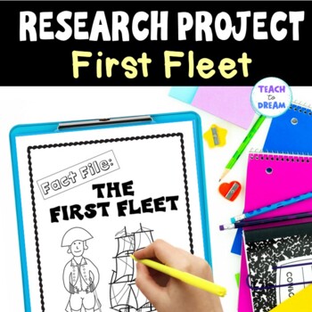 Preview of First Fleet Research Project | PBL Interactive Lapbook and Notebook