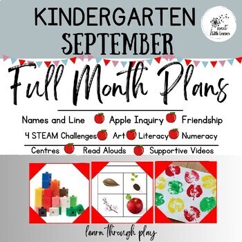 Preview of First Full Month of Kindergarten: Lessons Plans Ontario FDK and US Common CORE