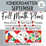 First Full Month of Kindergarten: Lessons Plans Ontario FD