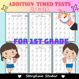 First Grade Addition Timed Tests - Math Fact Fluency - Add