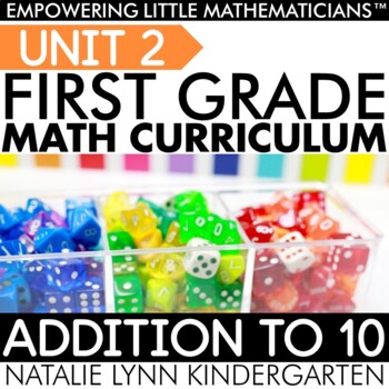 Preview of First Grade Addition to 10 Math Unit Guided Math Lessons Worksheets Centers