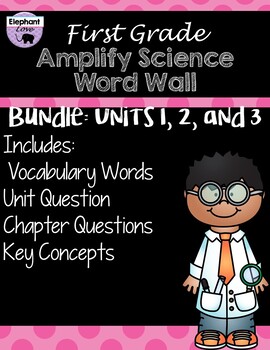 Preview of First Grade: Amplify Science Focus Wall: Bundle- Units 1, 2, and 3