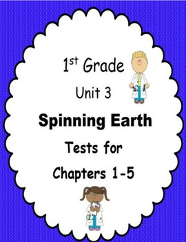 Preview of First Grade, Amplify Science Unit 3, Tests for Chapters 1-5 BUNDLE!