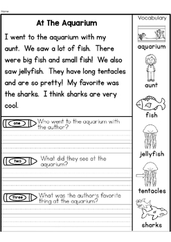 First Grade April Reading Comprehension Passages - Printable & Digital ...