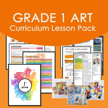Preview of First Grade Art Curriculum Lesson Pack
