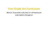 First Grade Art Curriculum Map (16 Maps)
