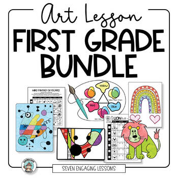 First Grade Art Lessons Bundle Of Elementary Art Activities TPT   Original 10001435 1 