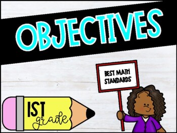 Preview of First Grade B.E.S.T. Math Objectives - 1st Grade BEST I Can Statements