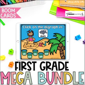 Preview of First Grade BOOM Cards™ Mega Bundle | Digital Task Cards