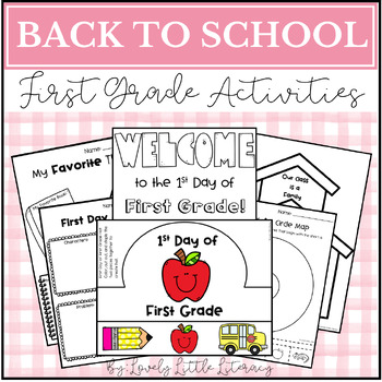 First Grade Back to School Activities by Lovely Little Literacy | TPT