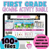 First Grade Back to School Activity GROWING BUNDLE Printab