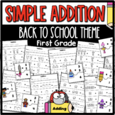 Addition Back to School First Grade