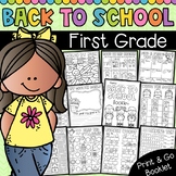 First Grade Back to School Booklet
