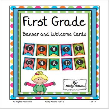 First Grade Banner Back to School by Kathy Adams | TpT