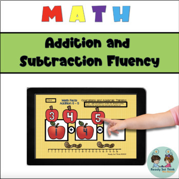 Preview of First Grade Basic Math Facts Fluency Add and Subtract Within 20 - Google Slides