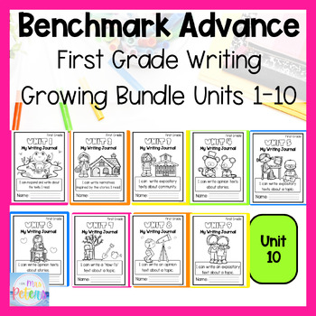 Preview of First Grade Writing Journals Growing Bundle