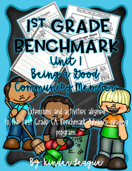Preview of First Grade- Benchmark Unit 1- "Being a Good Community Member" Extensions by KL