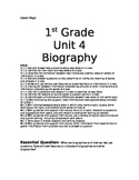 First Grade Biography Unit