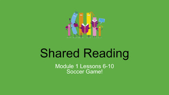 Preview of First Grade Bookworms Shared Reading Module 1 Lessons 6-10: editable
