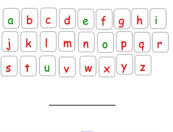 Preview of First Grade CKLA Letter Chaining Digital Pocket Chart-Smart Notebook