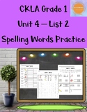 First Grade CKLA Spelling Words Practice - Unit 4 List 2
