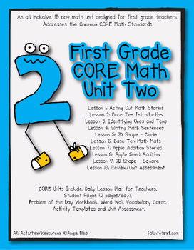 Preview of First Grade CORE Math Unit 2