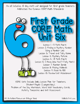 Preview of First Grade CORE Math Unit 6