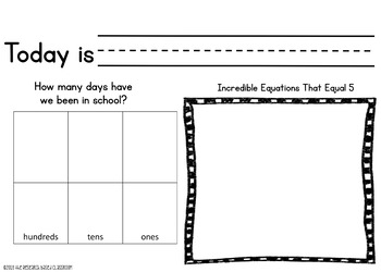 First Grade Calendar Math by The Research Based Classroom | TpT