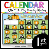 First Grade Calendar morning meeting November Digital Goog