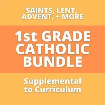 Preview of First Grade Catholic Religion Bundle - Supplemental Activities for 1st Grade