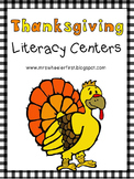 First Grade Centers: Thanksgiving