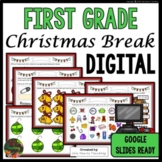 First Grade Christmas Break Packet - Digital - Google Slid