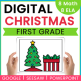 First Grade Christmas DIGITAL Centers Bundle | Seesaw | Go
