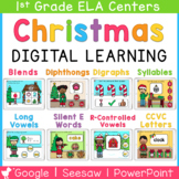 First Grade Christmas Digital ELA Centers | Seesaw | Googl