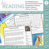 First Grade Close Reading Comprehension - Unit 10 Summer Is Here