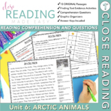 First Grade Close Reading Comprehension - Unit 6 Arctic Animals