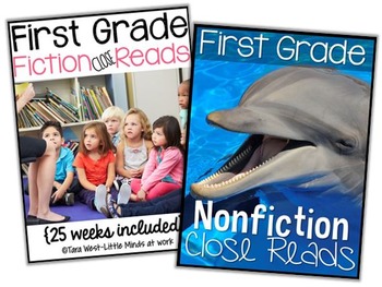 Preview of First Grade Close Reads BUNDLED {45 weeks included}