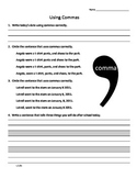 First Grade Commas: A Mini-Assessment