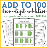 Add Within 100 Worksheets - 2-Digit Addition Packet - 1st 